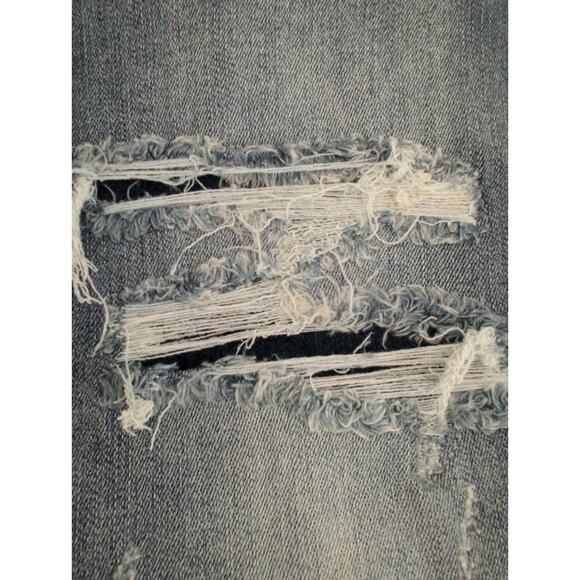 Judy Blue Jeans Women Size 14W* High Rise Distressed Patch Capri Fit JB82185MD - Picture 6 of 12